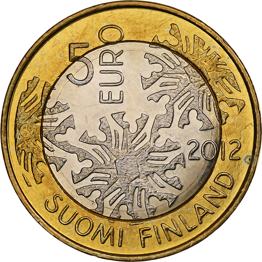 Finlande, 5 Euro, Flore, 2012, Vantaa, Bimétallique, SPL, KM:184