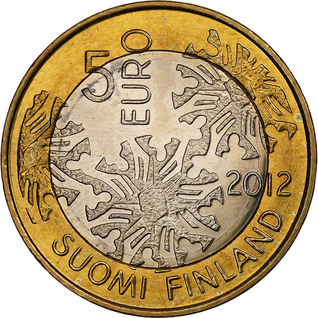 Finlande, 5 Euro, Winter, 2012, Vantaa, Bimétallique, SPL, KM:186