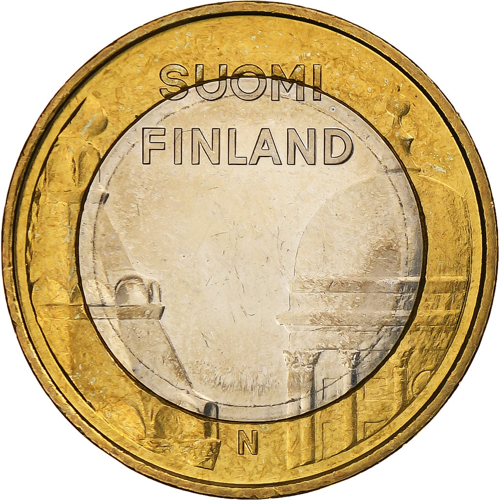 Finlande, 5 Euro, Helsinki and Uspenski Cathedrals, 2012, Vantaa, Bimétallique
