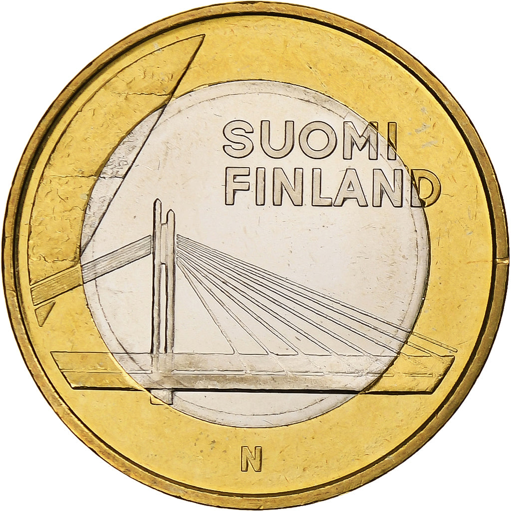Finlande, 5 Euro, Jätkänkynttilä, 2012, Vantaa, Bimétallique, SPL, KM:192