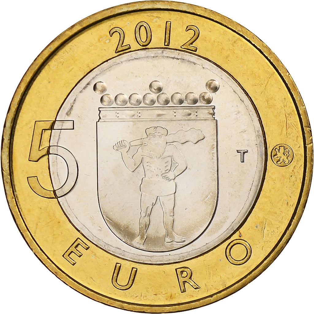 Finlande, 5 Euro, Jätkänkynttilä, 2012, Vantaa, Bimétallique, SPL, KM:192