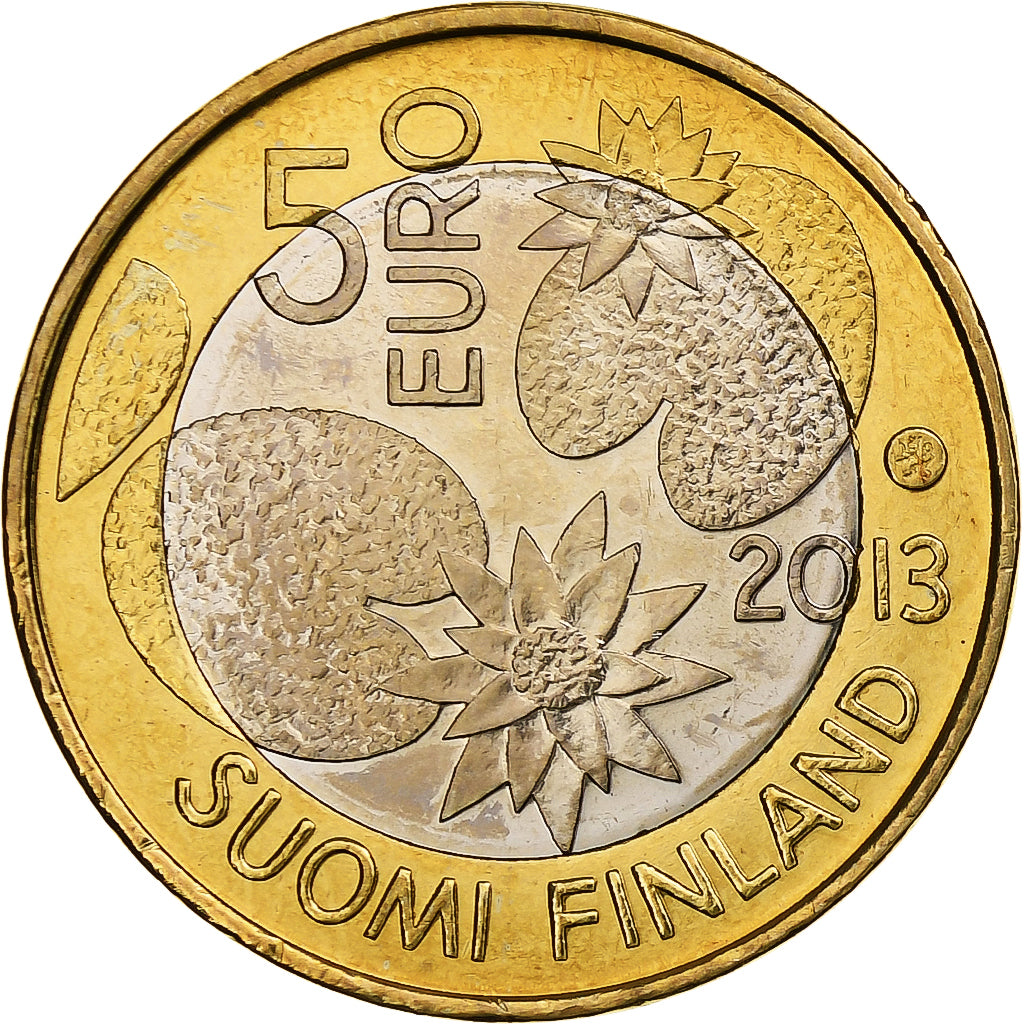 Finlande, 5 Euro, Summer, 2013, Vantaa, Bimétallique, SPL, KM:196