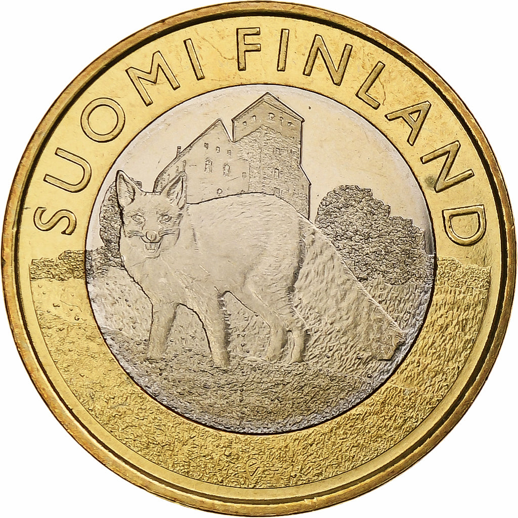 Finlande, 5 Euro, Fox, 2014, Vantaa, Bimétallique, SPL, KM:210
