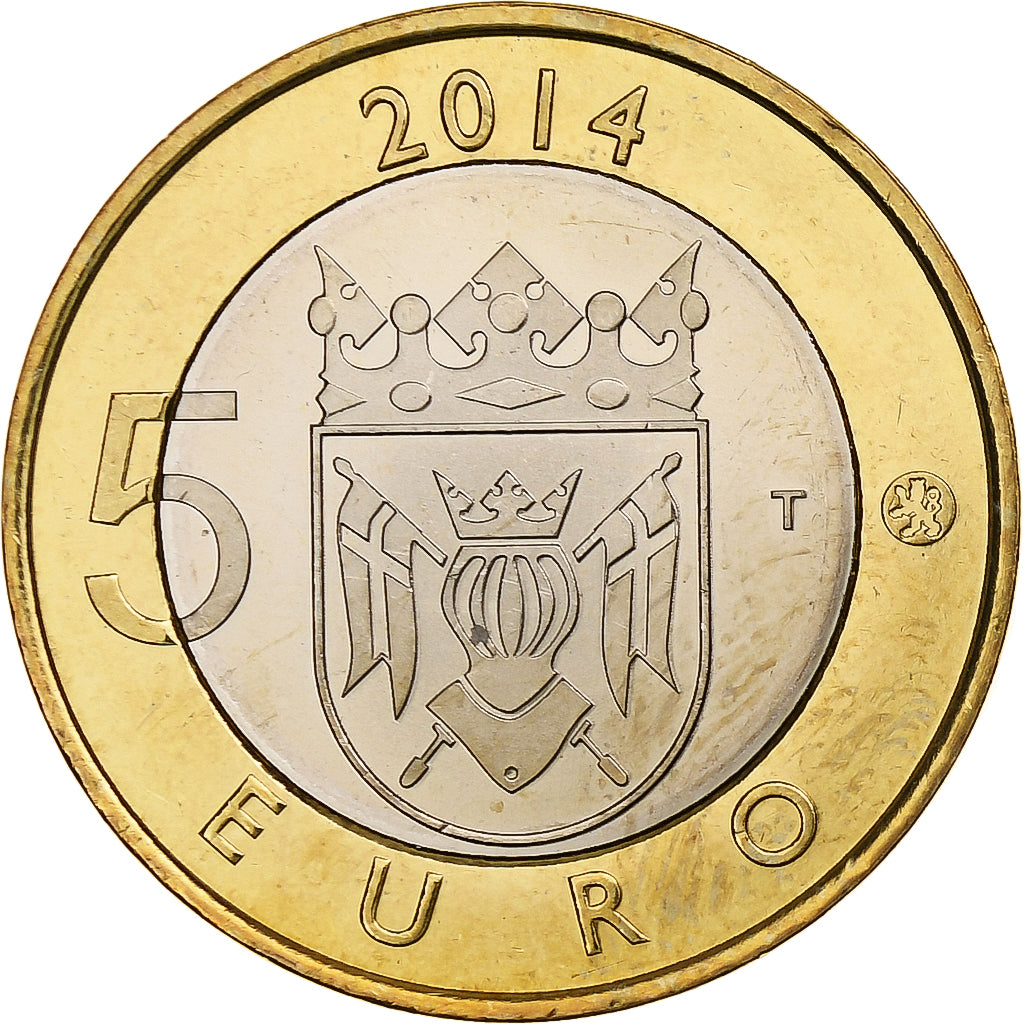 Finlande, 5 Euro, Fox, 2014, Vantaa, Bimétallique, SPL, KM:210