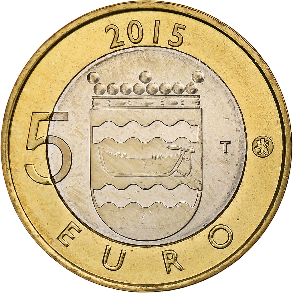 Finnland, 5 Euro, Hedgehog in Uusimaa, 2015, Vantaa, Bi-Metallic, UNZ, KM:239