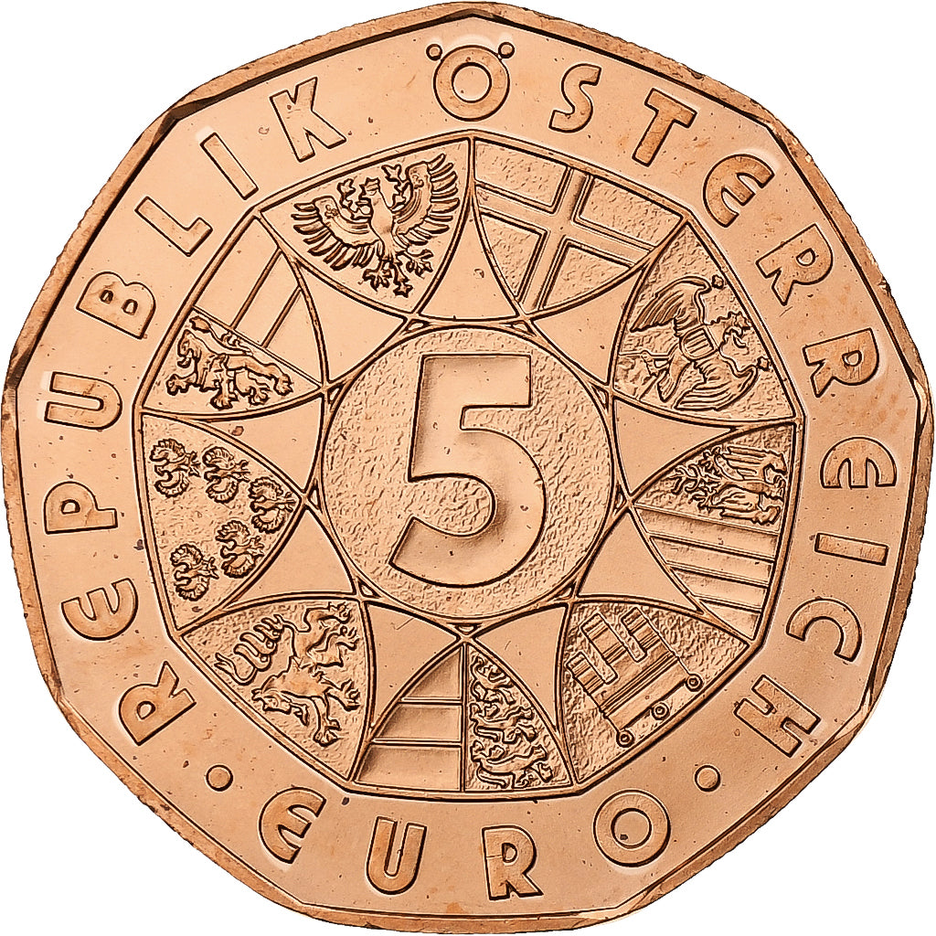 Austria, 5 Euro, Schladming, 2013, Vienna, Rame, FDC, KM:3215