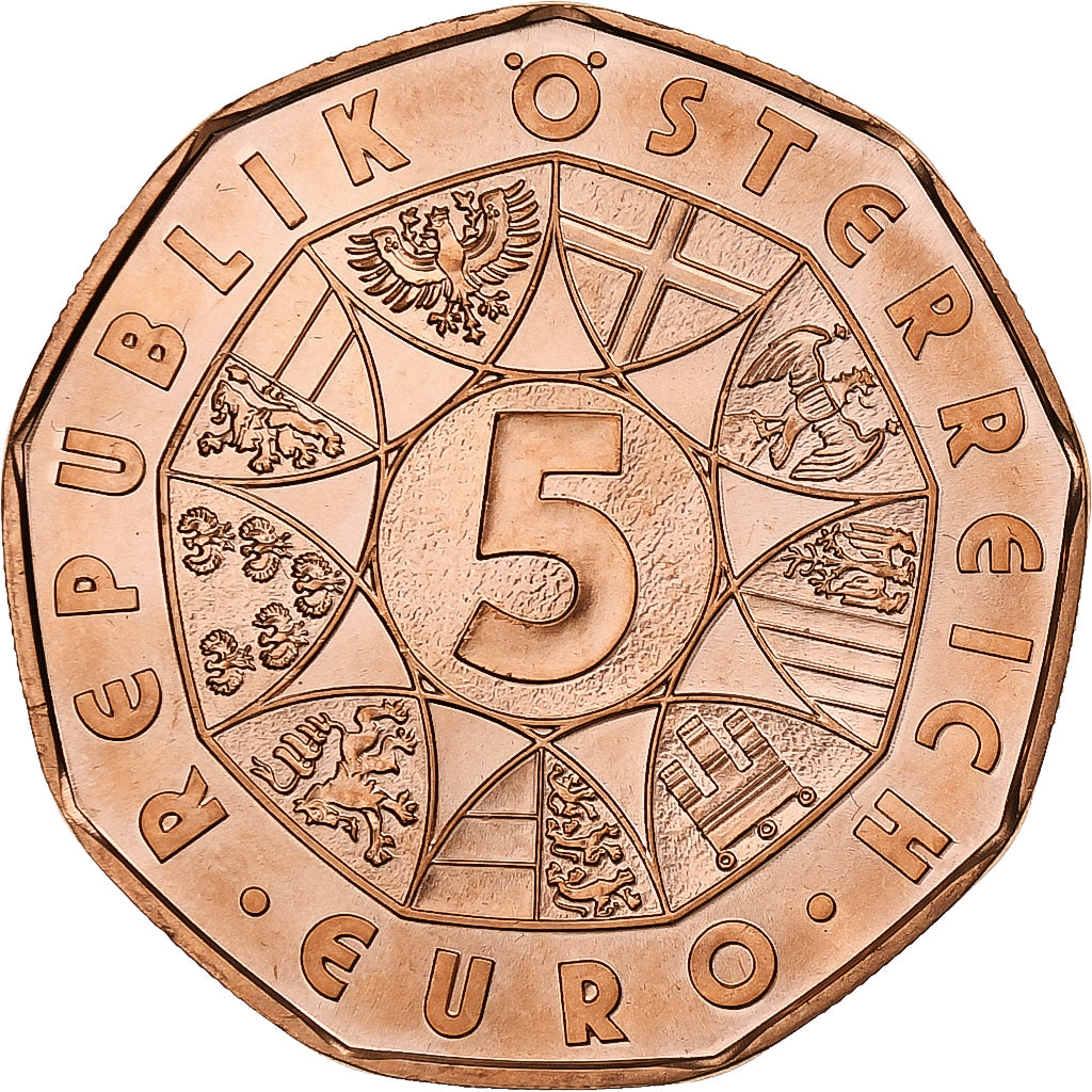 Autriche, 5 Euro, Bundesheer, 2015, Vienne, Cuivre, FDC