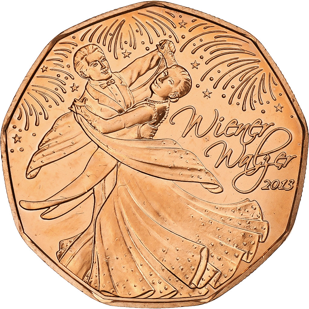 Austria, 5 Euro, Viennese Waltz, 2013, Vienna, Rame, FDC, KM:3216