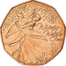 Austria, 5 Euro, Viennese Waltz, 2013, Vienna, Rame, FDC, KM:3216