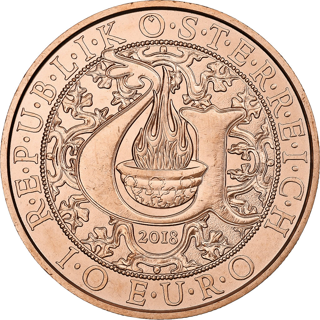 Oostenrijk, 10 Euro, Uriel, 2018, Vienna, Koper, FDC