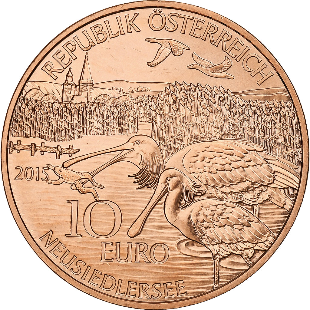Autriche, 10 Euro, Burgenland, 2015, Vienne, Cuivre, FDC
