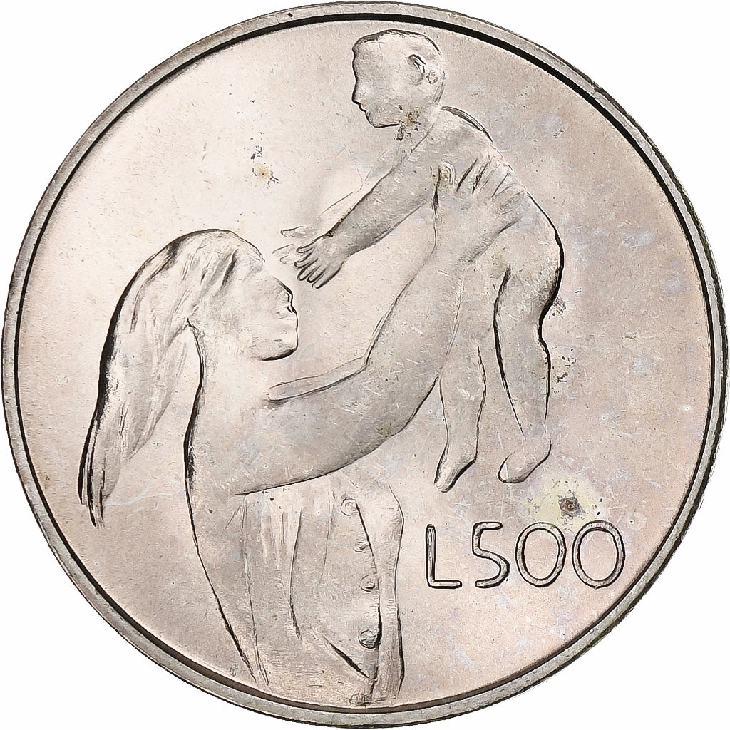 San Marino, 500 Lire, Maternity, 1972, Rome, BU, Argento, FDC, KM:21