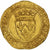 Francia, Charles VI, Écu d'or à la couronne, Saint-Lô, 5th emission, Oro