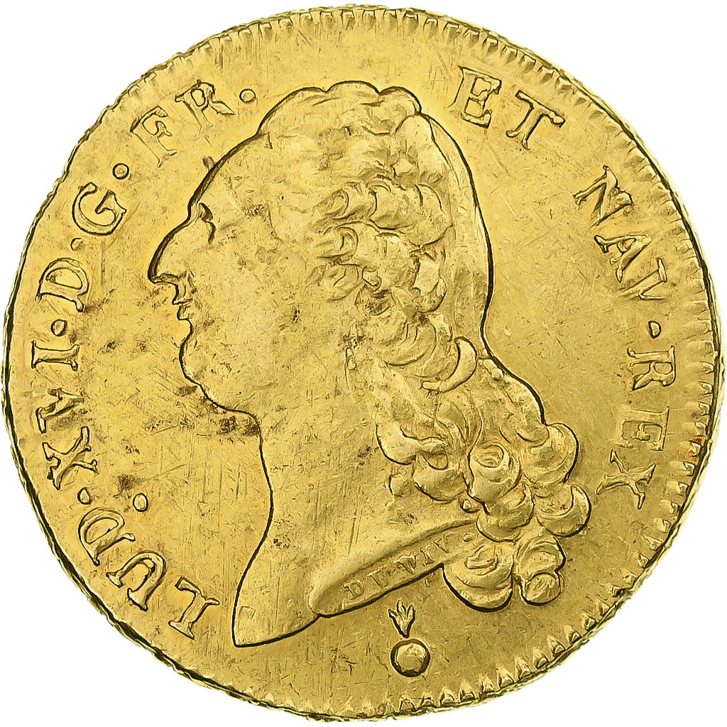 France, Louis XVI, Double Louis d'or à la tête nue, 1786, Metz, 2nd semestre