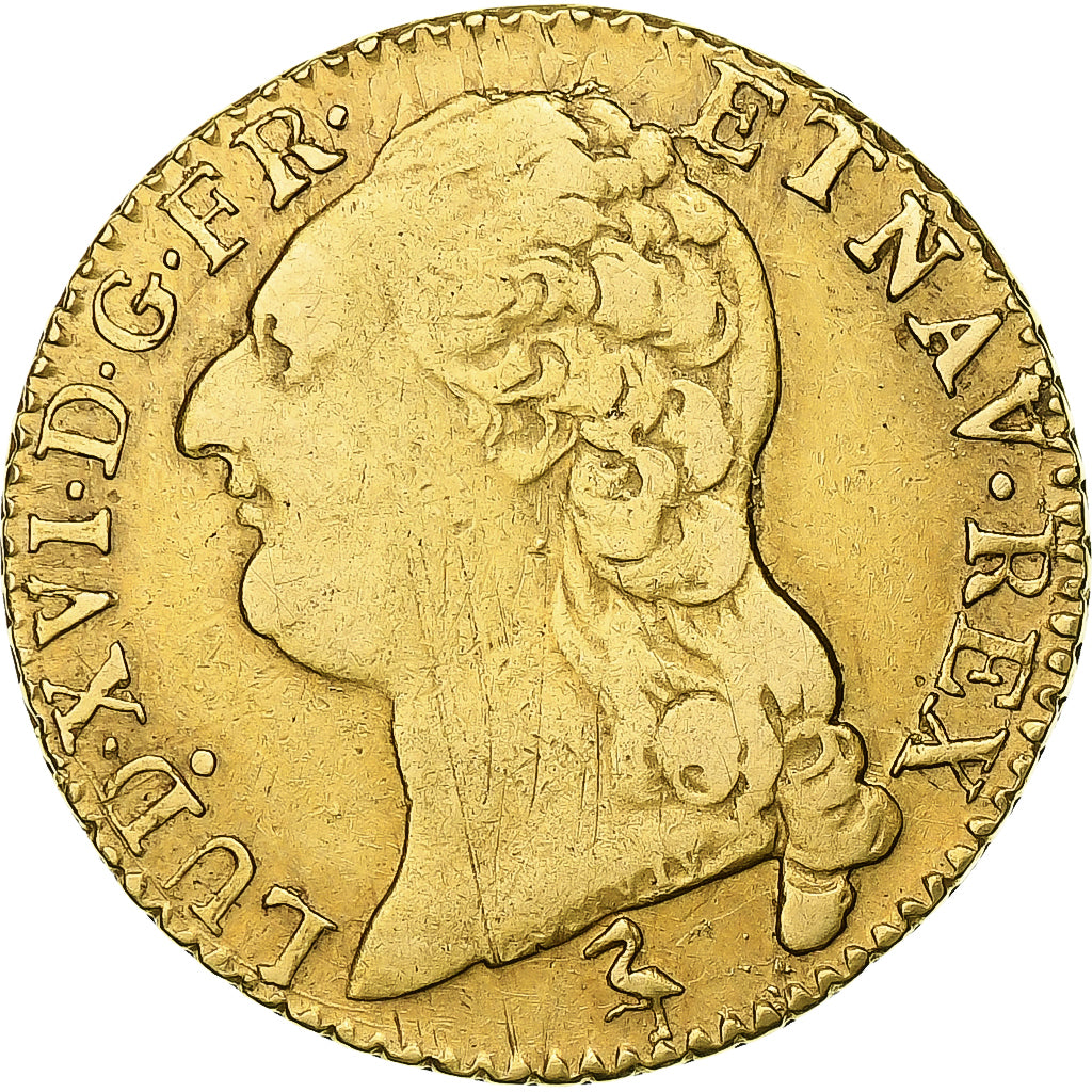 France, Louis XVI, Louis d'or à la tête nue, 1786, Paris, 2nd semestre, Gold