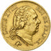 Francia, Louis XVIII, 40 Francs, 1818, Lille, Oro, BB, Gadoury:1092, KM:713.6