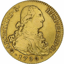 Spain, Carlos IV, 2 Escudos, 1790, Madrid, Gold, EF(40-45), KM:435.1