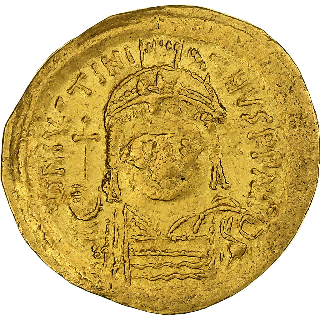 Justinian I, Solidus, 545-565, Constantinople, Gold, EF(40-45), Sear:140