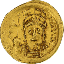 Justinian I, Solidus, 545-565, Constantinople, Gold, EF(40-45), Sear:140