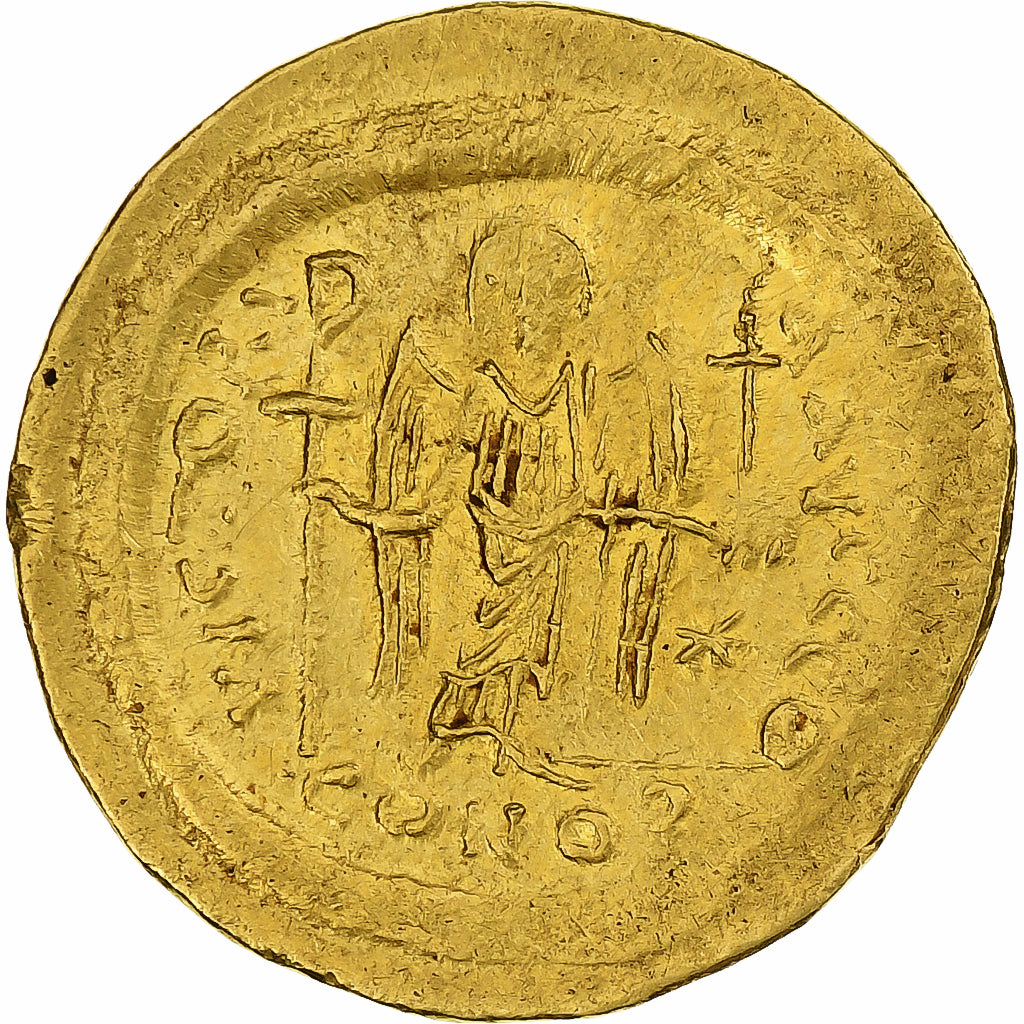Justinian I, Solidus, 542-565, Constantinople, Gold, AU(50-53), Sear:140