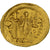 Justin I, Solidus, 518-527, Constantinople, Gold, S+, Sear:56