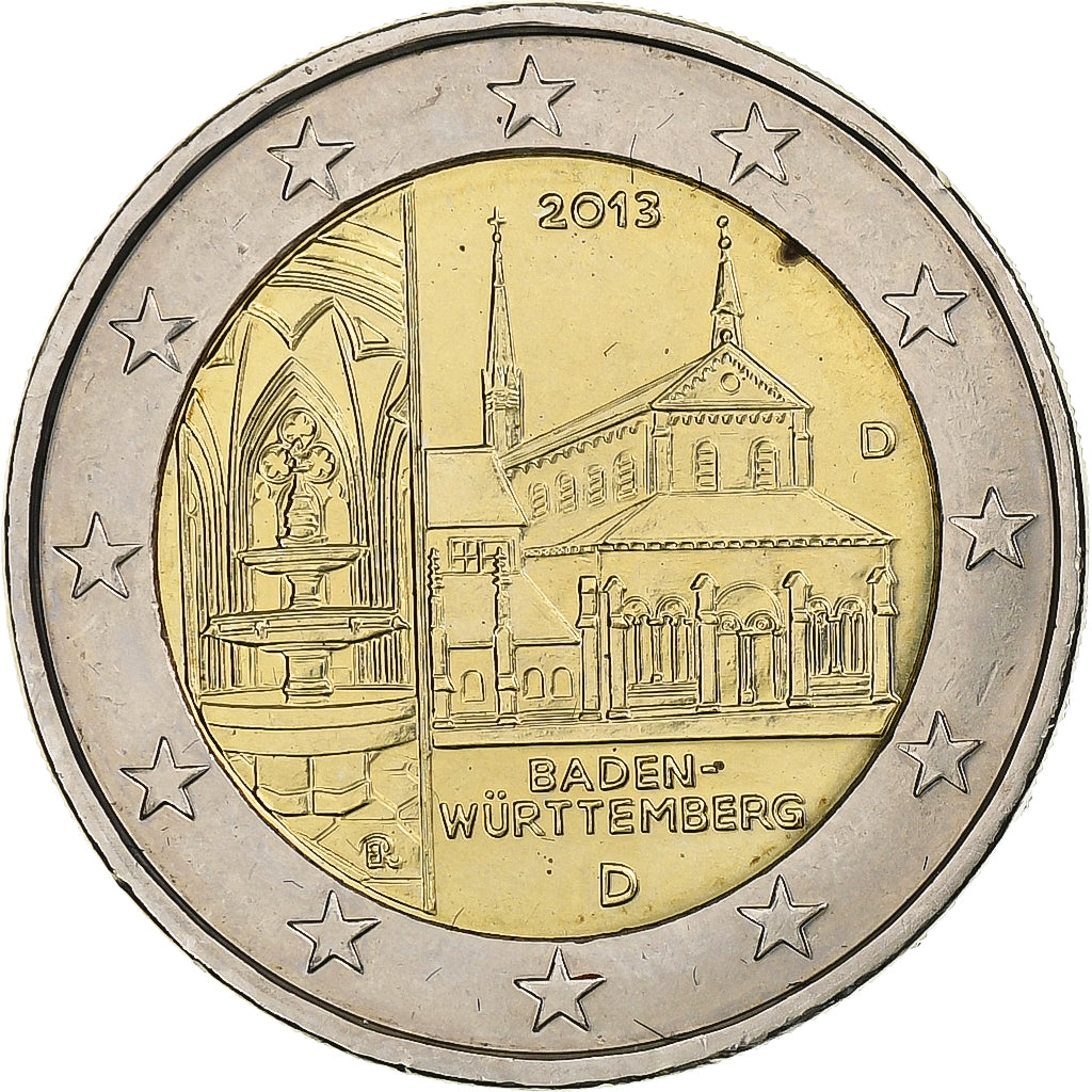 Duitsland, 2 Euro, Baden-Württemberg, 2013, Munich, Bi-Metallic, PR