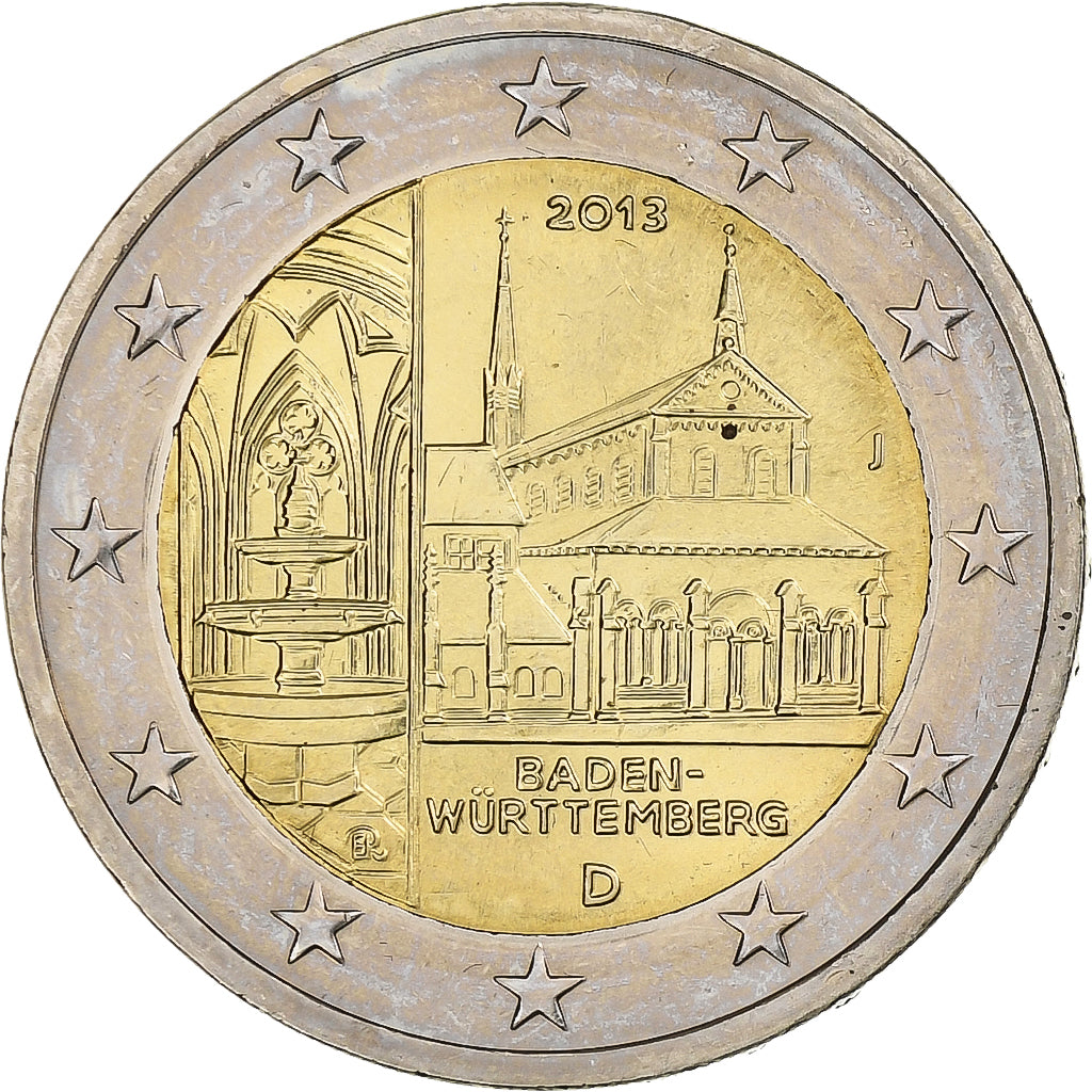 Duitsland, 2 Euro, Baden-Württemberg, 2013, Hambourg, Bi-Metallic, PR