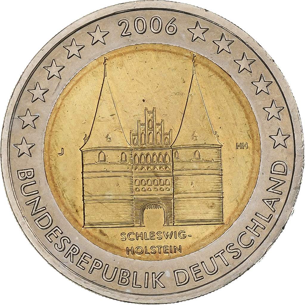Duitsland, 2 Euro, Schleswig-Holstein, 2006, Hambourg, Bi-Metallic, PR