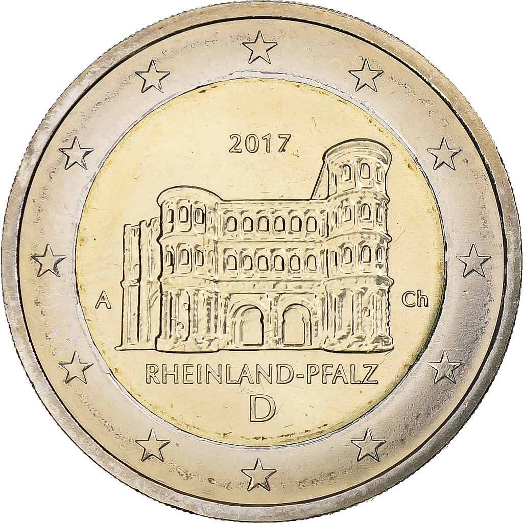 Duitsland, 2 Euro, Rheinland-Pfalz, 2017, Berlin, Bi-Metallic, PR+