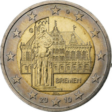 Germania, 2 Euro, Bremen, 2010, Karlsruhe, Bi-metallico, SPL