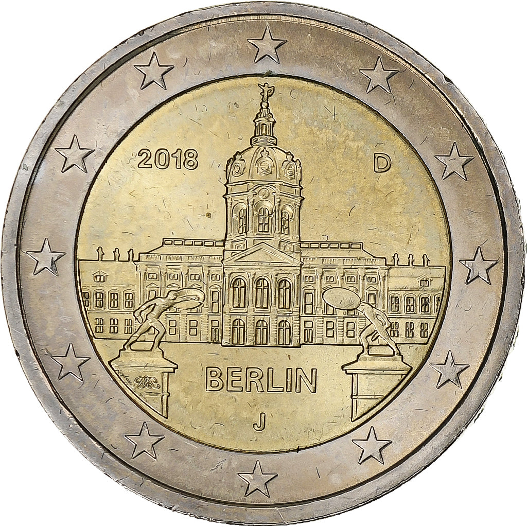 Germany, 2 Euro, Berlin, 2018, Hambourg, Bi-Metallic, AU(55-58)