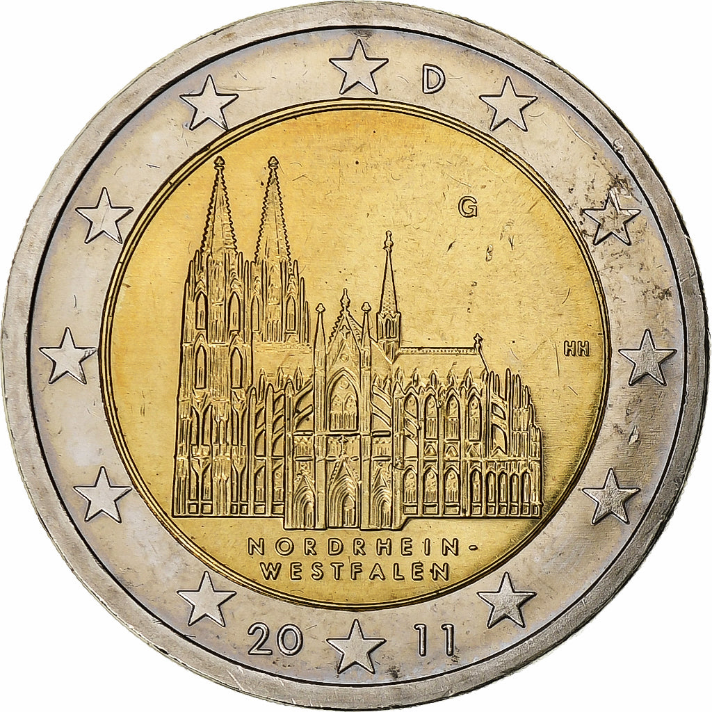 Duitsland, 2 Euro, Nordrhein-Westfalen, 2011, Karlsruhe, Bi-Metallic, PR+