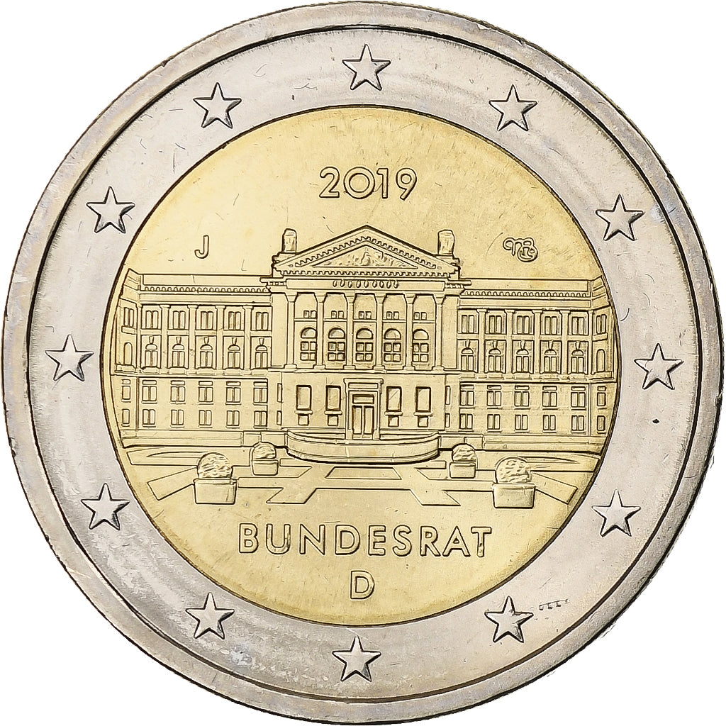 Duitsland, 2 Euro, Budensrat, 2019, Hambourg, Bi-Metallic, PR