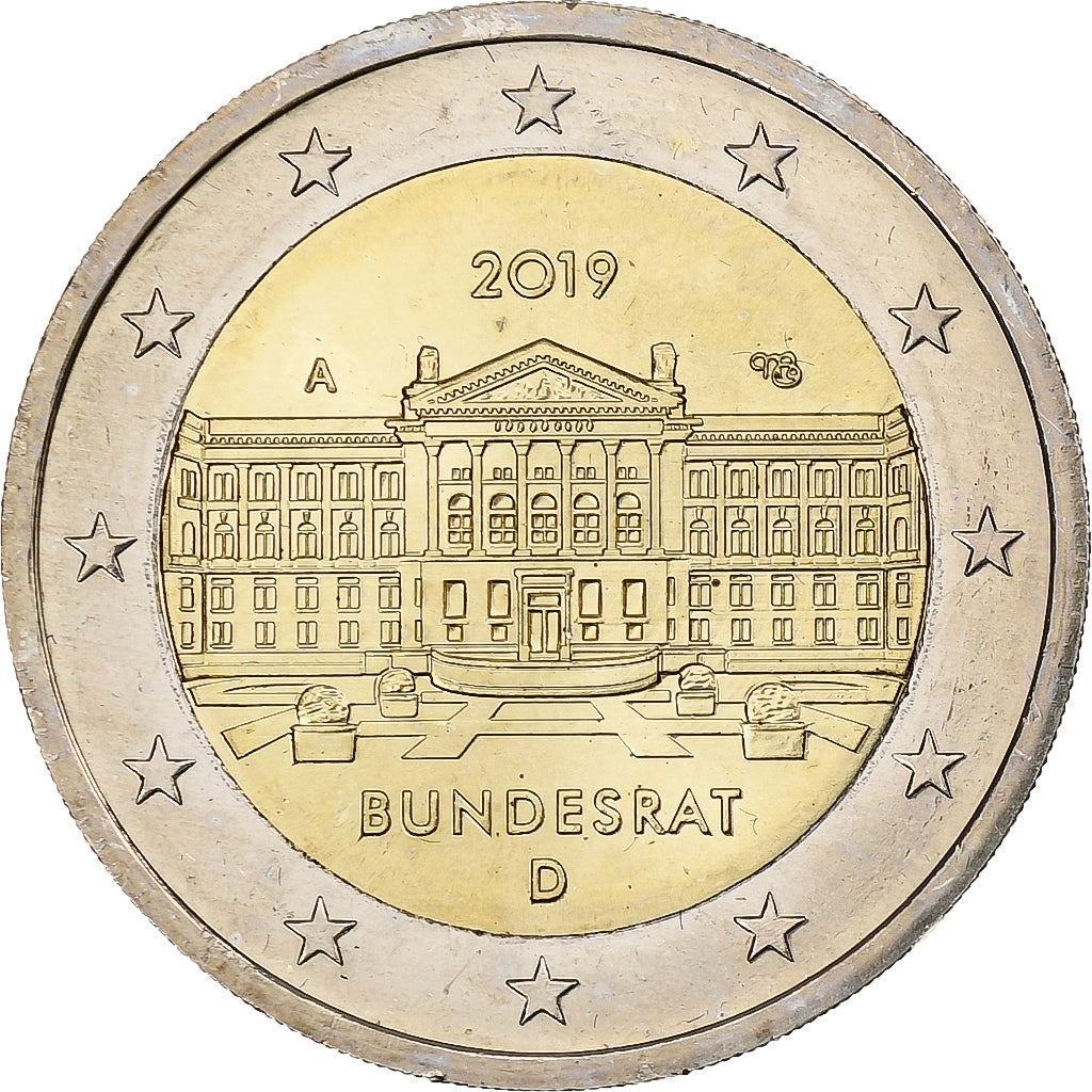 Duitsland, 2 Euro, Budensrat, 2019, Berlin, Bi-Metallic, PR+