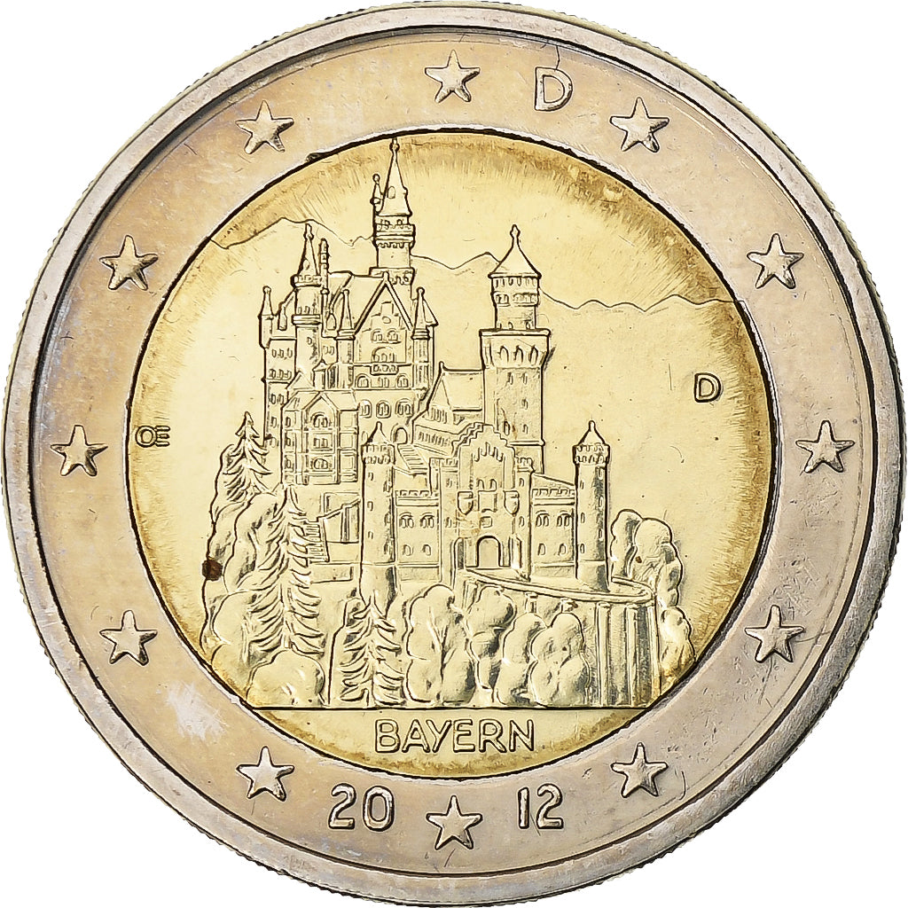 Germany, 2 Euro, Bayern, 2012, Munich, Bi-Metallic, MS(60-62)