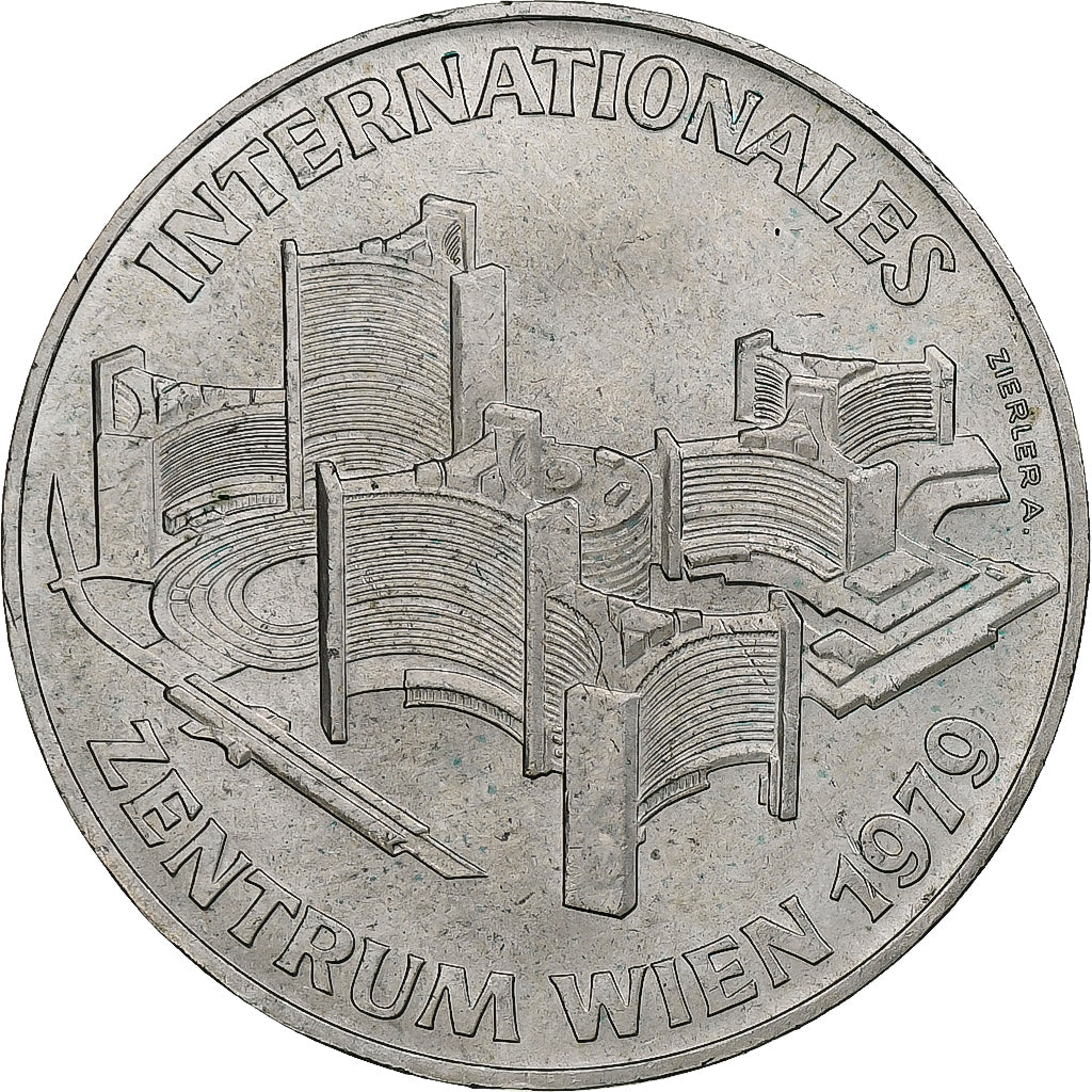 Austria, 100 Schilling, Internationales Zentrum, 1979, Vienna, Srebro, AU(55-58)