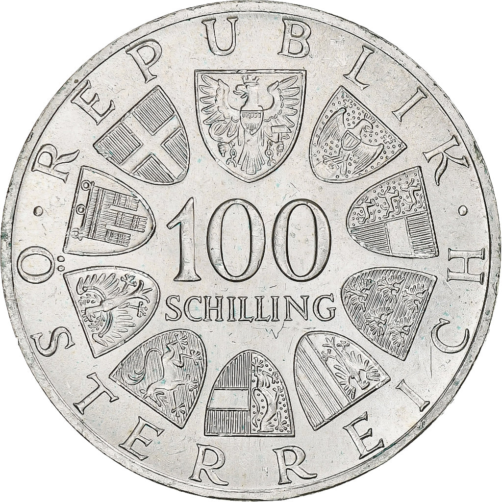 Oostenrijk, 100 Schilling, Bregenz, 1979, Vienna, Zilver, PR