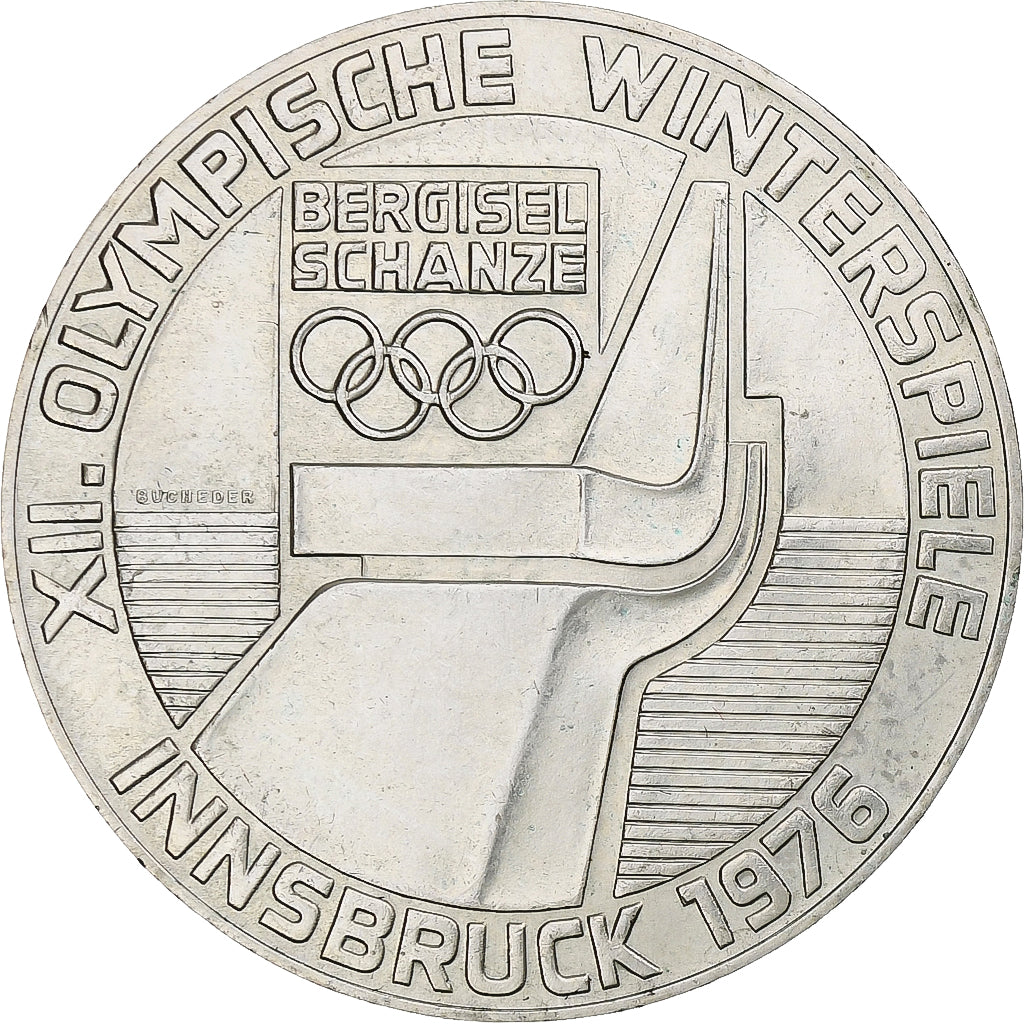 Austria, 100 Schilling, Winter Olympics - Innsbruck, 1976, Vienna, Argento, BB+
