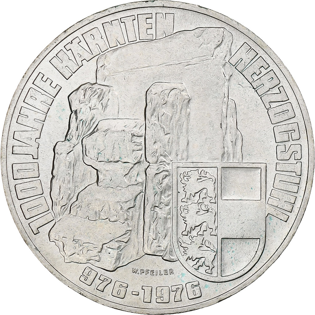 Oostenrijk, 100 Schilling, Kärnten, 1976, Vienna, Zilver, ZF+