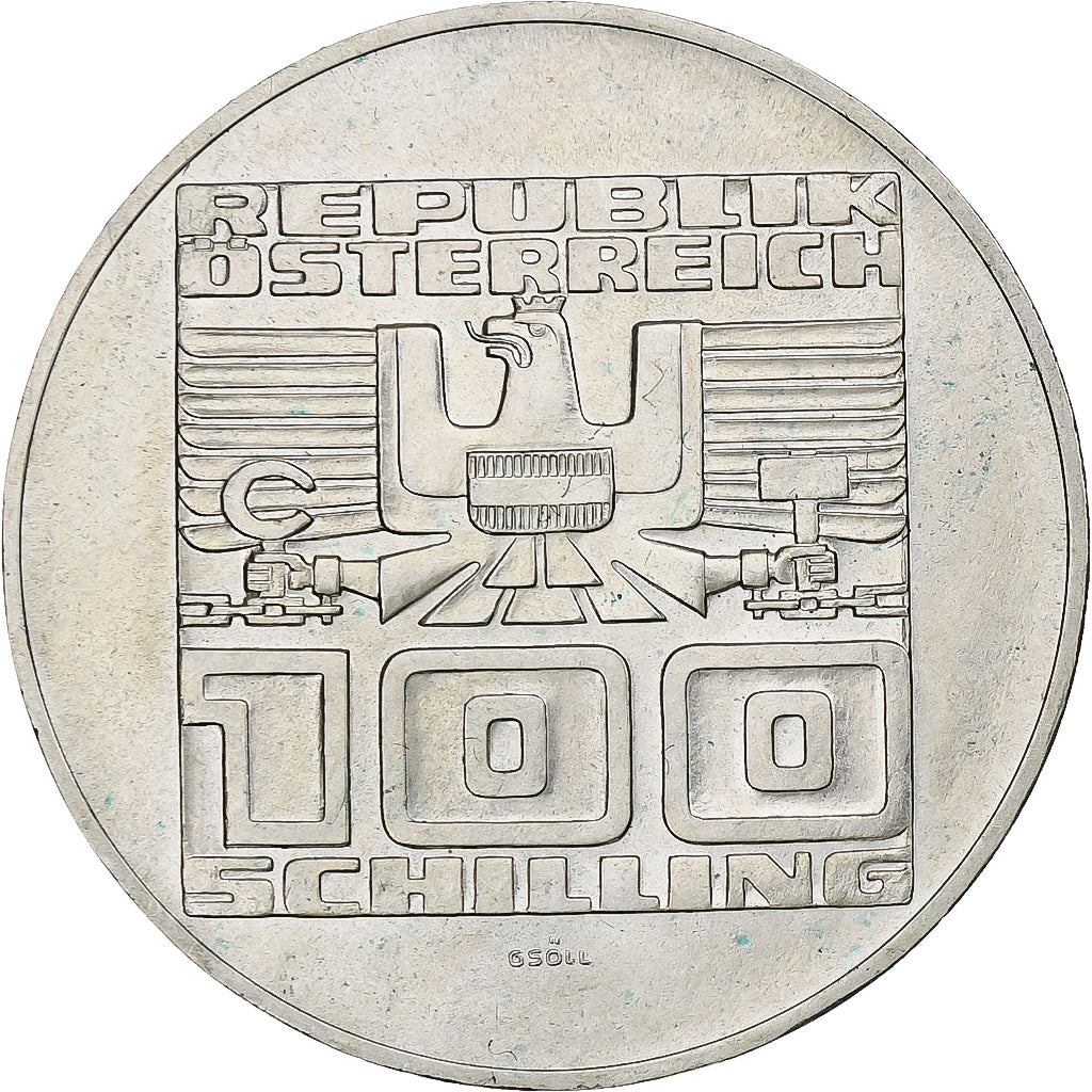 Oostenrijk, 100 Schilling, Kärnten, 1976, Vienna, Zilver, ZF+