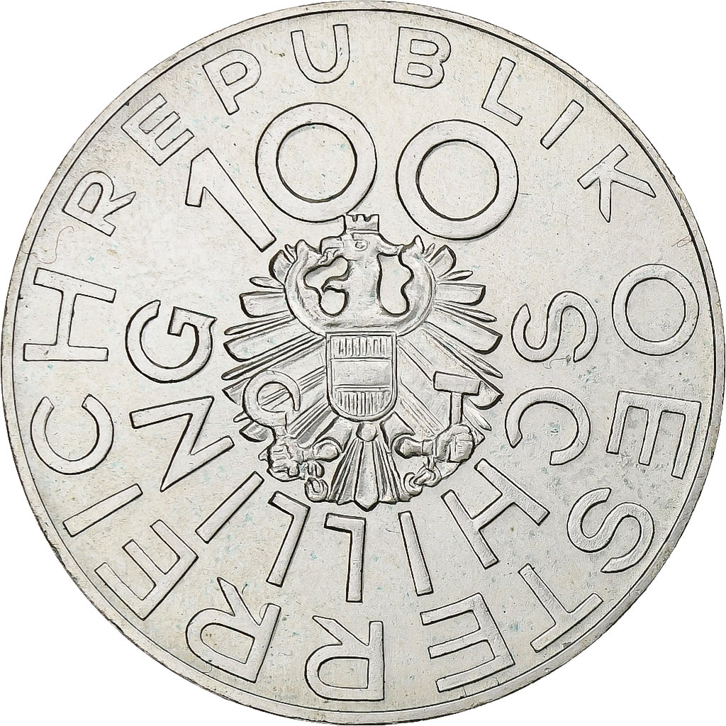 Österreich, 100 Schilling, Johann Nestroy, 1976, Vienna, Silber, SS+