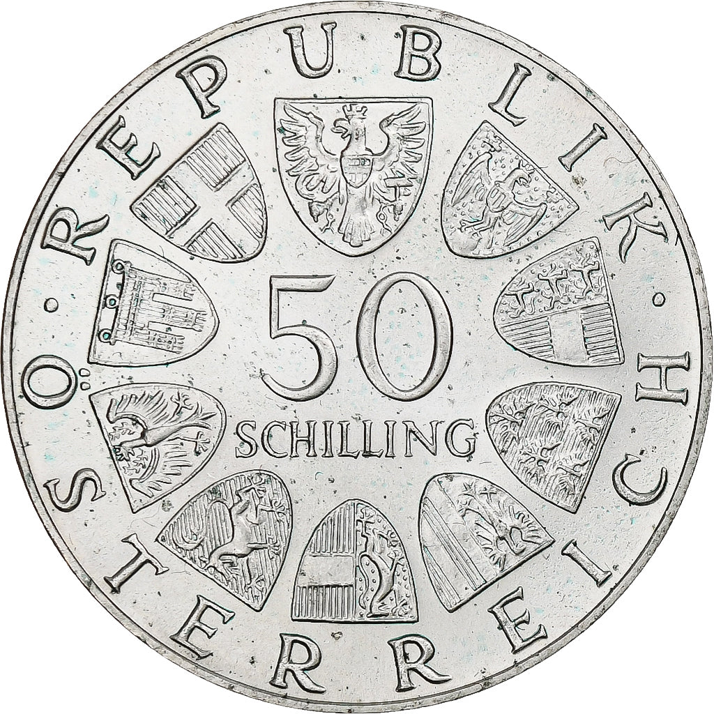 Autriche, 50 Schilling, Garden Exhibition, 1974, Vienne, Argent, SUP