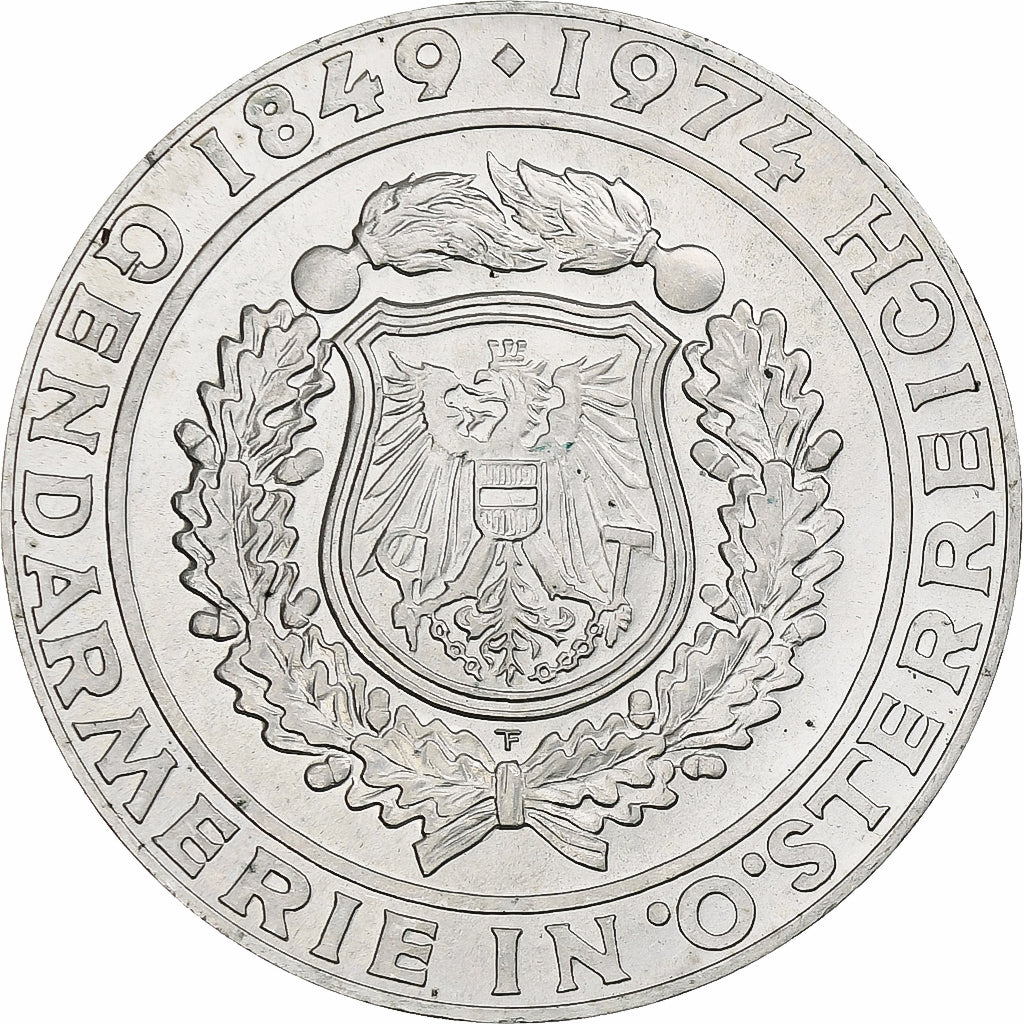 Austria, 50 Schilling, Austrian Police Force, 1974, Vienna, Argento, SPL-