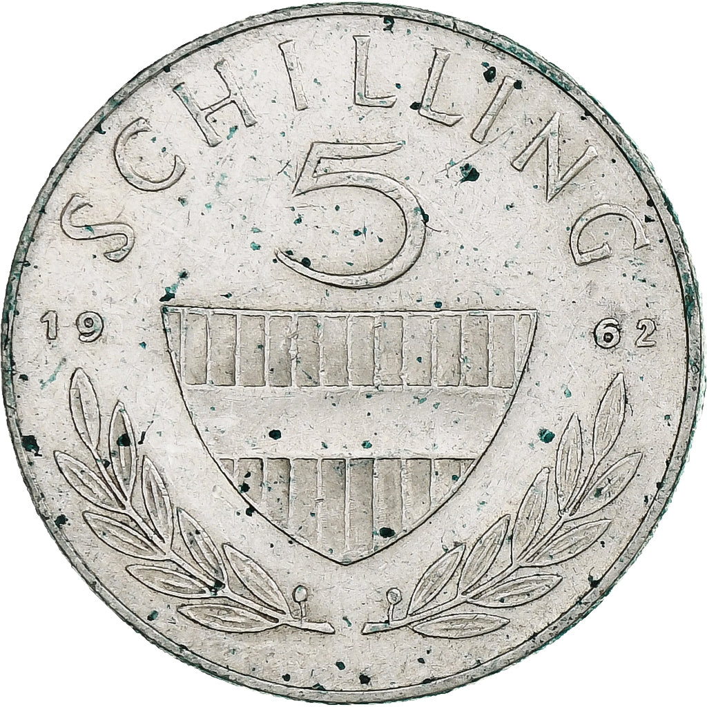 Áustria, 5 Schilling, 1962, Vienna, Prata, EF(40-45)