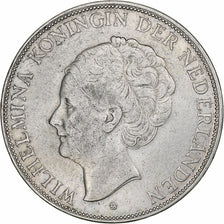 Paesi Bassi, Wilhelmina I, 2-1/2 Gulden, 1932, Utrecht, Argento, BB