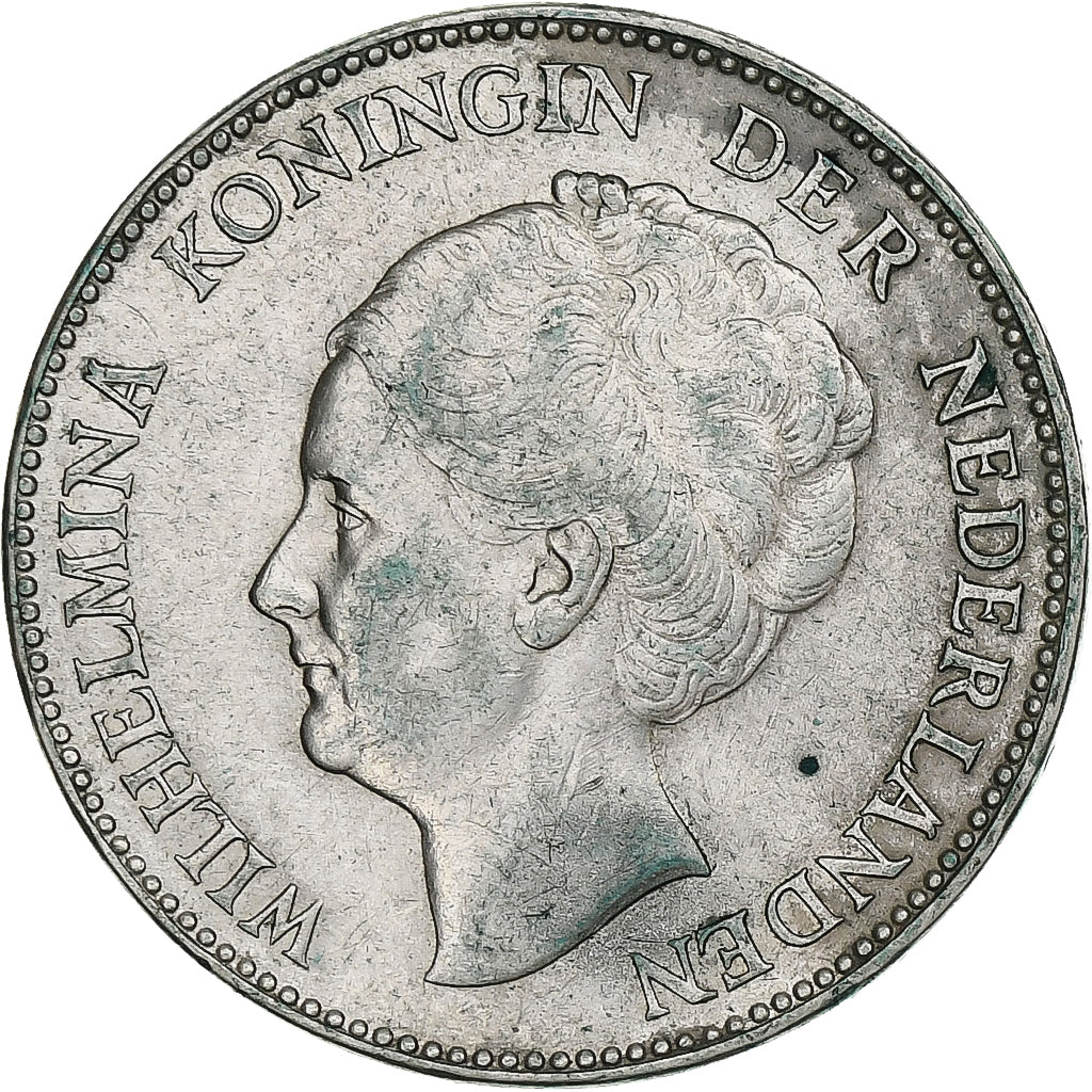 Pays-Bas, Wilhelmina I, Gulden, 1931, Utrecht, Argent, TTB