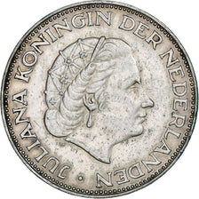 Pays-Bas, Juliana, 2-1/2 Gulden, 1962, Utrecht, Argent, TTB+, KM:185