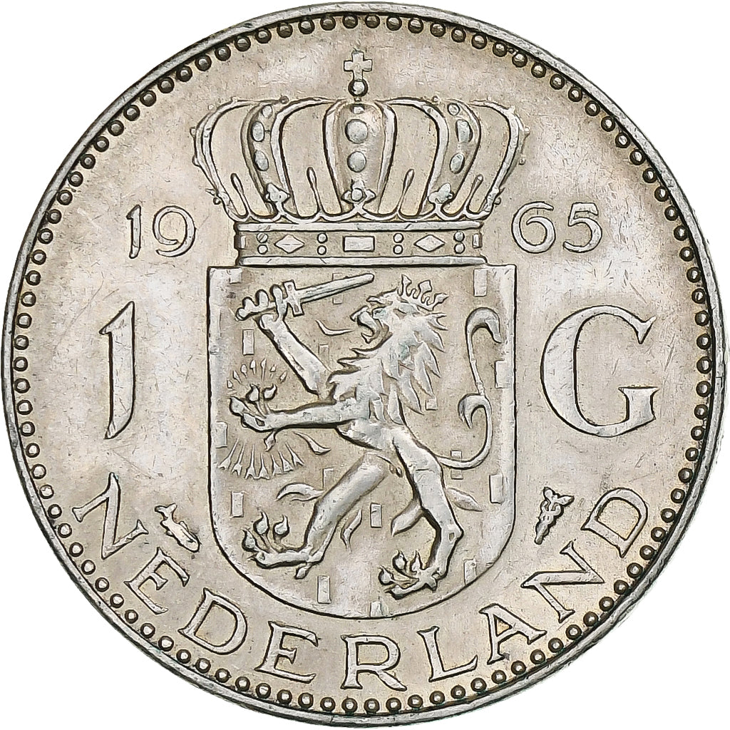 Niederlande, Juliana, Gulden, 1965, Utrecht, Silber, SS+, KM:184