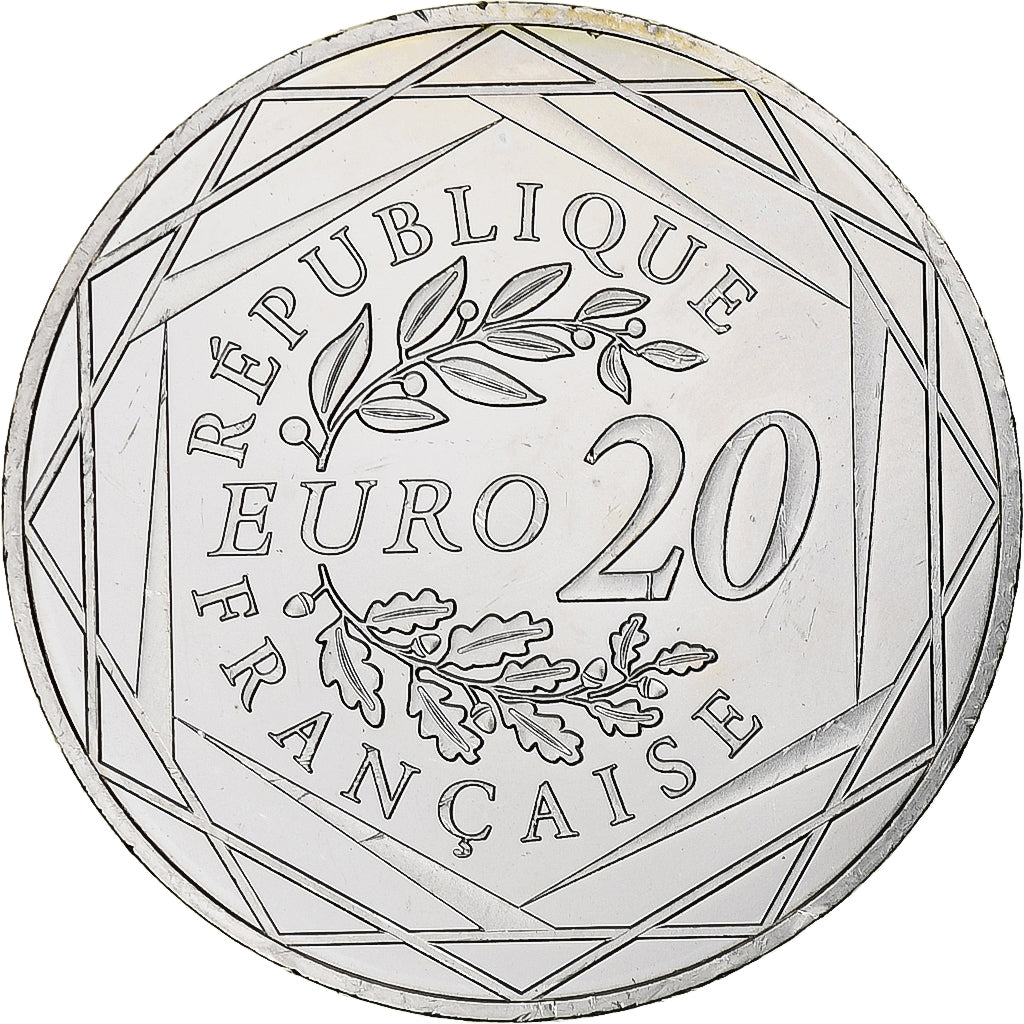 Frankrijk, 20 Euro, Liberté, 2017, MDP, Zilver, UNC-