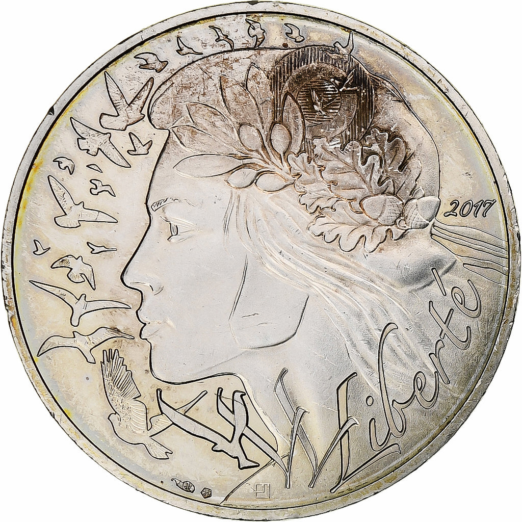 France, 20 Euro, Liberté, 2017, MDP, Silver, MS(63)
